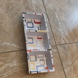 Colorful Geometric Tray 3 sections